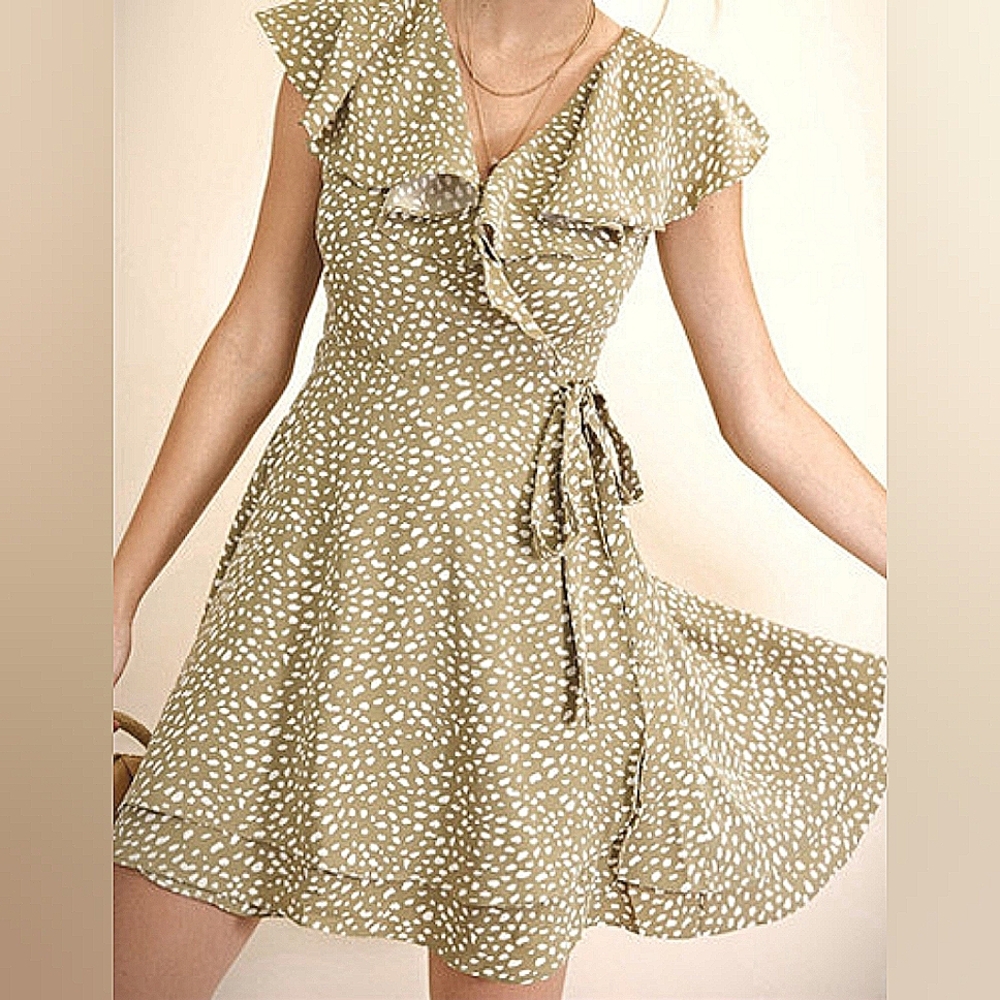 Kori Animal Print Wrap Dress